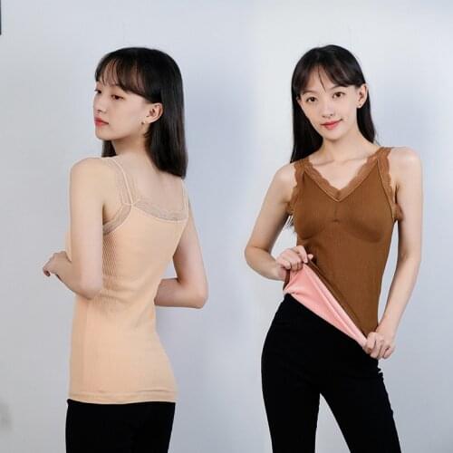 Warm jacket for autumn and winter, seamless thickening and large velvet vest with chest pad