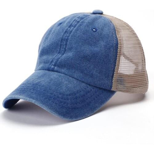 High Quality Embroidered Mesh Baseball Caps For Women Men Outdoor Travel Breathable Sunscreen Sun Hat Caps Gorras Mujer 2021 A30