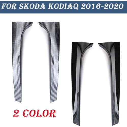 1Pair ABS Plastic Car Rear Window Side Spoiler Replacement Parts for Skoda Kodiaq 2016-2020 Car Accessories