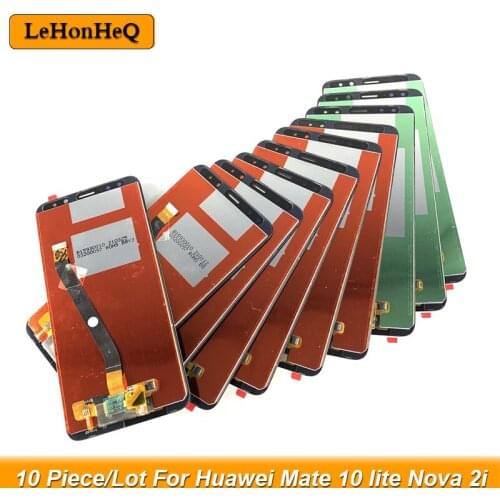 10 PCS Display For HUAWEI Mate 10 Lite LCD Touch Screen with Frame For HUAWEI Mate10 Lite LCD Screen Nova 2i LCD RNE-L21