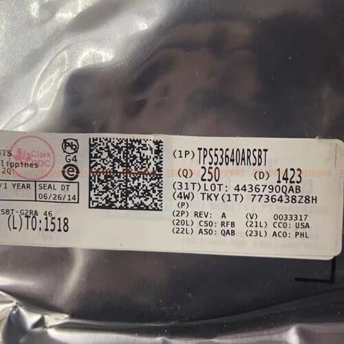 5PCS/LOT TPS53640ARSBT TPS53640ARSB TPS53640 QFN-40 LILLARD store only sells 100% original products