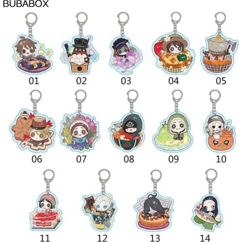 Identity V Keychain Acrylic Man Key Chain Women Key Ring Game Pendant Kids Key Holder Jewelry