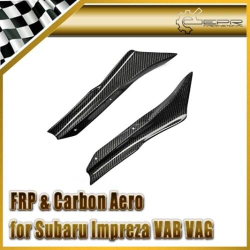 Car-styling For Impreza VAG VAB USDM Type Carbon Fiber APR Front Bumper Canard Glossy Fibre Finish Body Kit Accessories Trim