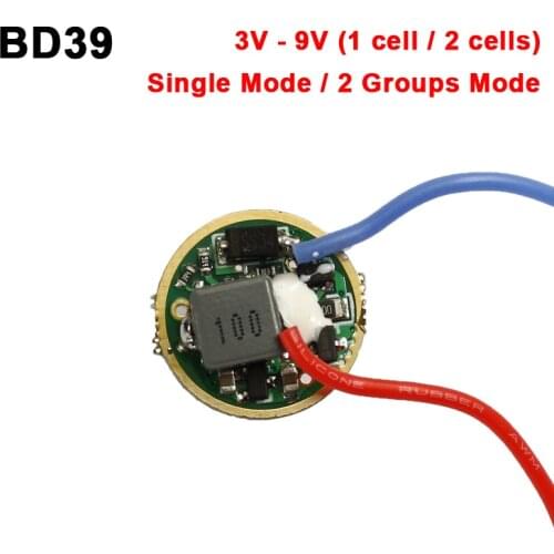 BD39 17mm 3V - 9V 1 cell or 2 cells Buck Driver Board (1 pc)