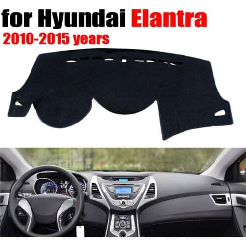 Car dashboard covers mat for Hyundai Elantra 2010-2015 years Left hand drive dashmat pad dash cover auto dashboard accessories
