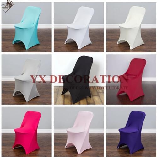 Colours Lycra Spandex Chair Cover For Folding Chair Stretch Chair Cover Event Hotel Festival Decoration
