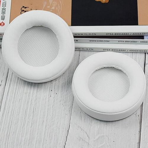 Breathable 1 Pair High-quality Protein Faux Leather Headset Pads Soft Earphone Sleeves Wear-resistant