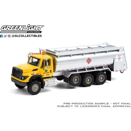GreenLight 1:64 2018 International WorkStar Tanker Truck Alloy model car Metal toys for childen kids diecast gift