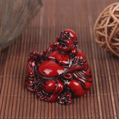 Fengshui Statue Maitreya Buddha Sculpture Craft Decoration Desktop Decor Resin Laughing Buddha Figurine Ornament