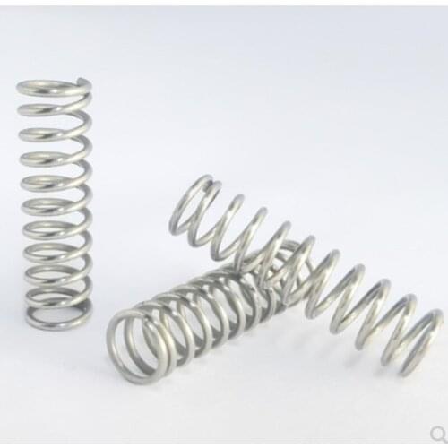 20pcs/lot 0.8mm Stainless steel compression spring wire diameter outer diameter 5-12mm length 10-50mm