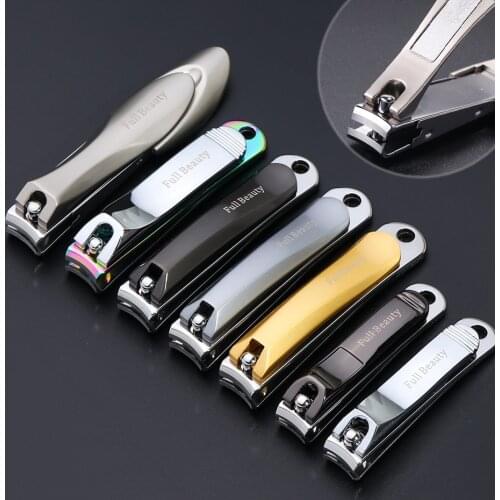 7 Types Stainless Steel Nail Clippers Professional Nail Cutter Toenail Fingernail Trimmer Dead Skin Cuticle Manicure Tool LY1557