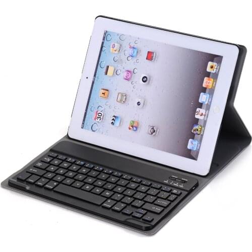 Landas Universal Wireless Bluetooth 3.0 Keyboard For iPad 2 3 Tablet Leather Case For iPad 4 Keyboard Case Cover Tablet A1458