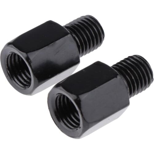 Motorcycle Mirror Adapters - RH 10mm to 10mm Counterclockwise Threaded