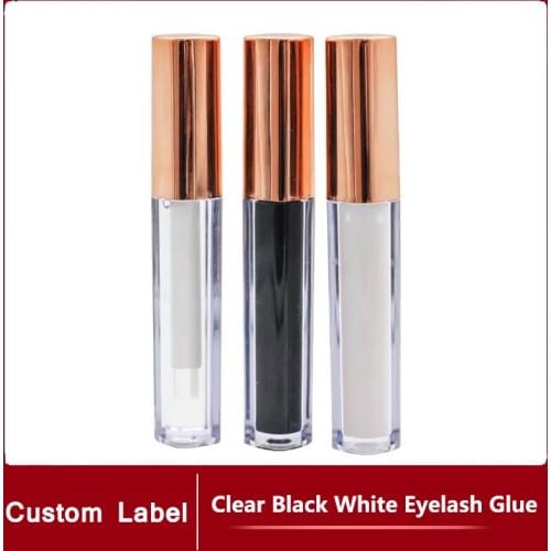 Wholesale Clear/Black/White Eyelash Glue Strong Hold Fast Dry Long-lasting Waterproof Makeup Glue Cosmetics Custom Private Label