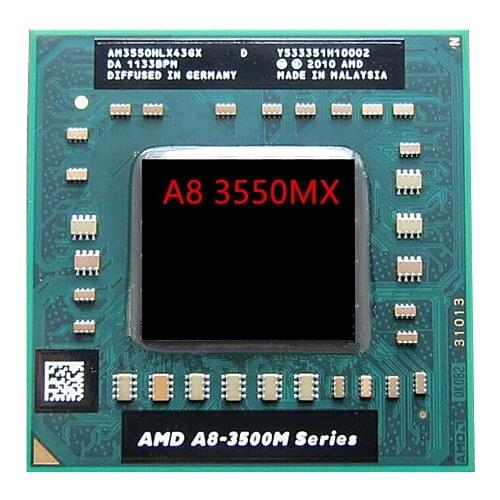 Original AMD A8-Series for Notebooks A8-3550MX AM3550HLX43GX A8 3550MX Socket FS1 722-pin Laptop Mobile CPU Processor 3500m