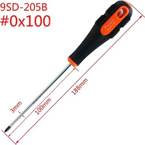 2021 3 * 100mm Phillips Screwdriver repair tool for Household Appliances anti-skid handle Screwdriver9SD-205B