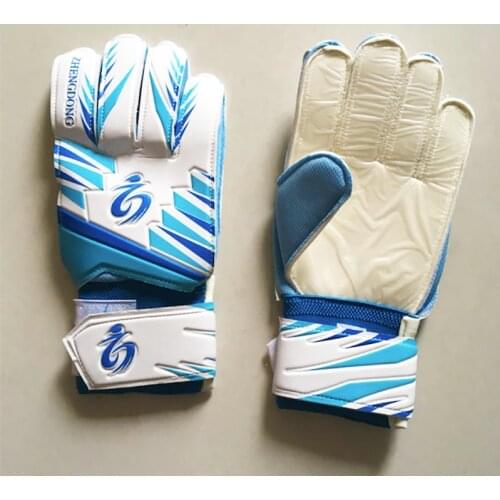 Youth student adult entry-level goalkeeper gloves football anti-slip finger latex goalie gloves