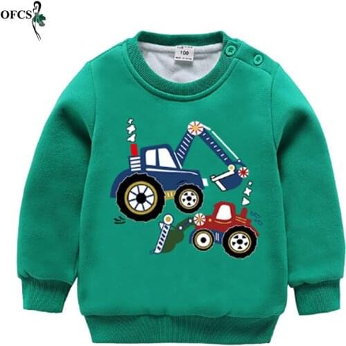 Selling Winter Knit Pullover Sweater Kids Warm Thick Cartoon Full Cotton T-shirt Outwears Sweatshirt For Boys & Girls Coat Tops
