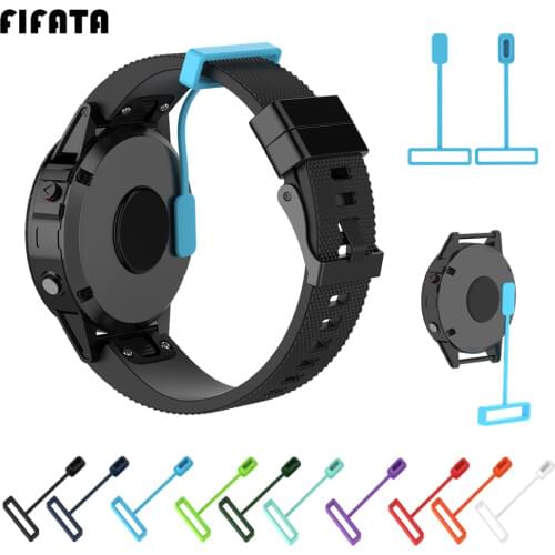 FIFATA Silicone Dustproof Plug Cover Case For Garmin Fenix5 5S 5X 6 6S 6X Vivoactive 4 4S 3 Venu Watch Charging Port Protection