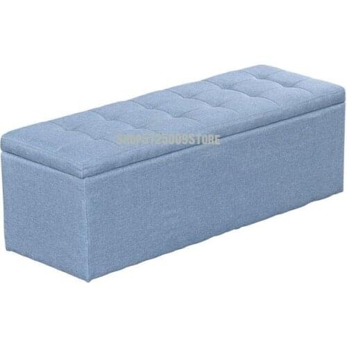 Cloth Art Shoes Changing Stool Storage Box Simple Clothing Store Sofa Leather Stool Storage Type Household Storage Stool Long Le
