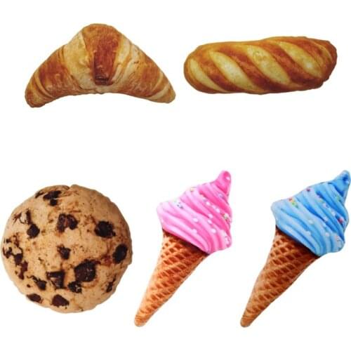 Funny Squeaky Toys For Small Medium Dogs Puppy Bite Resistant Simulated Dog Toy Meat Seafood Ice Cream Series Pet Product