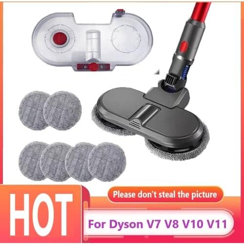 For Dyson V7 V8 V10 V11 Electric Mop Head Parts Vacuum Cleaner Electric Floor Brush Head Water Tank Cleaning Cloth Accessories