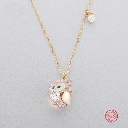 2020 New Fashion Charm Pure 925 Silver Original 1:1 Copy, Cute Design Parrot Wild Pendant Necklace Female Luxury Jewelry Gifts