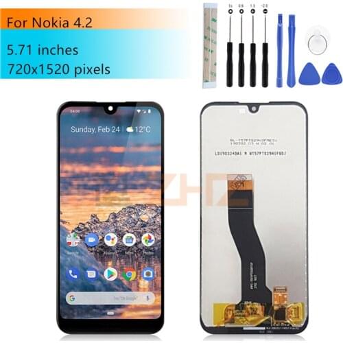 For Nokia 4.2 LCD Display Touch Screen Digitizer TA-1184,1133, 1149, 1150, 1157, 1152 Screen Replacement Repair Parts 5.71"
