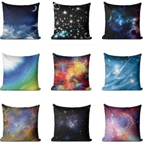 Starry Sky Nebula Black Hole Pillowcase 3D Digital Printing Sofa Cushion Cover Personalized Pillow Case Home Decor Accessories