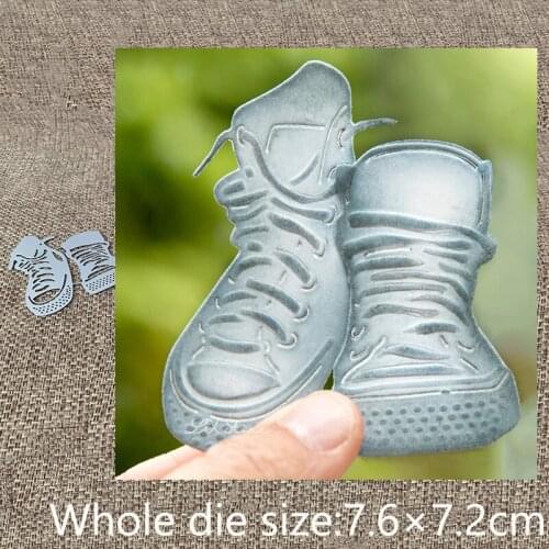 New Design Craft Metal stencil mold Cutting Dies 2pcs shoes decoration scrapbook die cuts Album Paper Card Craft Embossing