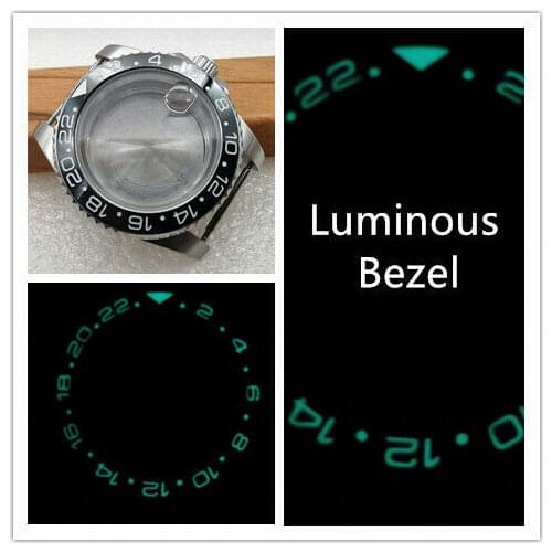 40mm Sapphire Glass Ss Watch Case Fit Eta2836 Miyota8215 Nh35 Automatic Movement