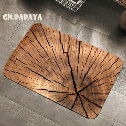 Abstract Retro wood Carpets Farmhouse decor Style Bathroom Floor Mats Toilet Rugs Kitchen Area Rug Pads Absorbent Front Door Mat