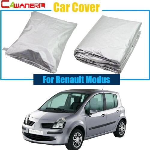 Cawanerl Car Cover UV Anti Sun Snow Rain Protector Resistant Cover Dust Proof For Renault Modus