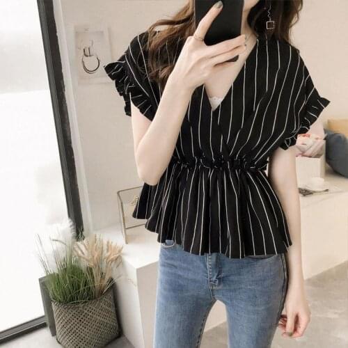Blouse Women Summer Clothing Shirt Womens Chiffon Top Blusas Ropa De Mujer