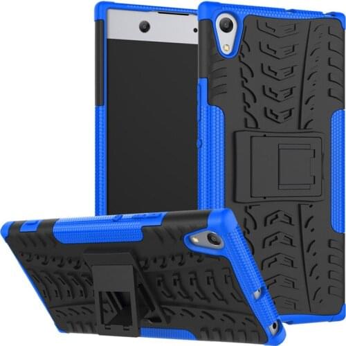 For Sony XA1 Ultra Case Hybrid Kickstand Rugged Rubber Armor Hard PC+TPU Back Cover Case for Sony Xperia XA1 Ultra Hard Cover