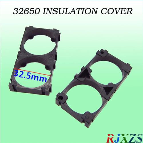 2pcs/a lot 32650 2S batteryHolder Bracket Cylindrical Battery Holder 32650 Cell Holder Safety Anti Vibration Plastic holder