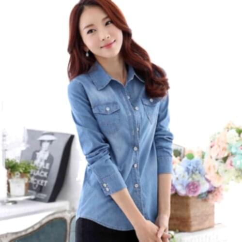 Женские джинсовые рубашки DIANRUO China At AliExpress