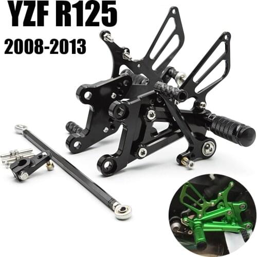 For Yamaha YZF R125 YZF-R125 MT125 MT-125 MT 125 2008-2013 CNC Adjustable Motorcycle Rearset Rear Set Foot Peg Footrest GP Shift