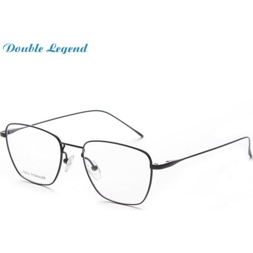 DOUBLE LEGEND High Quality Frame Optical Prescription Eyeglasses Frames Pure Titanium Glasses Frames for Reading Glasses 2021