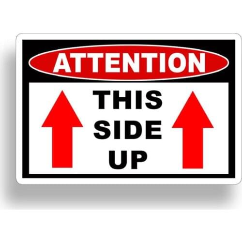 This Side Up Sticker OEM JDM Euro Car Vehicle Dash Panel Visor Graphic 4x4 Jeep