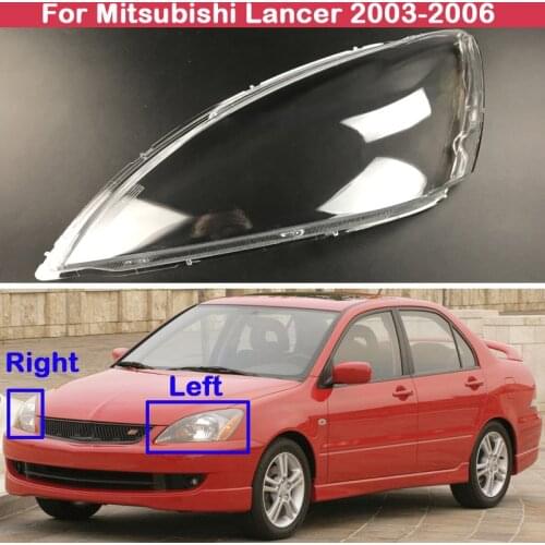 Headlight Transparent Lampshade Shell Headlights Lampshade head light lamp cover For Mitsubishi Lancer 2003 2004 2005 2006