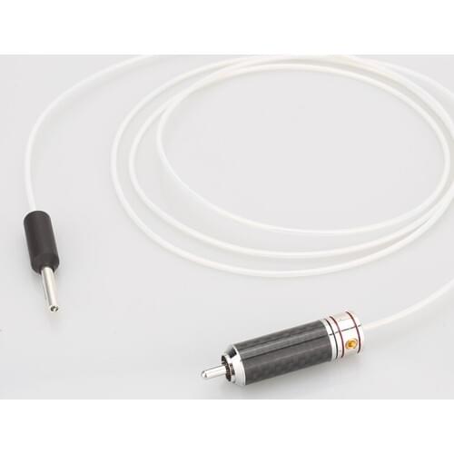 HIFI Audio Silver Banana Cable To RCA Cable For GND Amplifier Decoder Speaker Audio Grounding Box Tuning Box