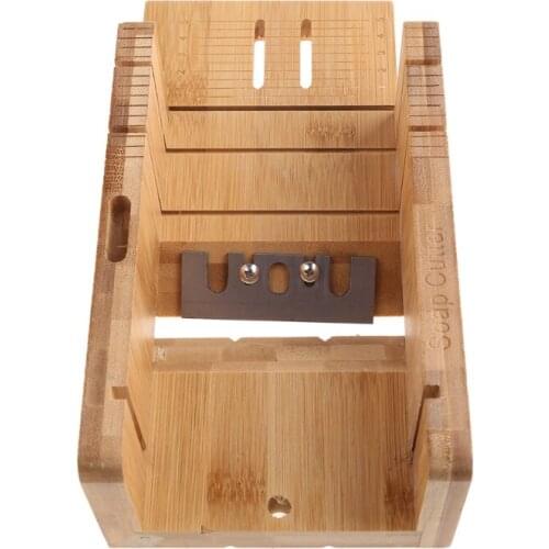 Multi-function Practical Wooden Soap Cutter Loaf Mold Soap Making Cutting Tools with Soap Beveler Planer Wire Slicer DIY