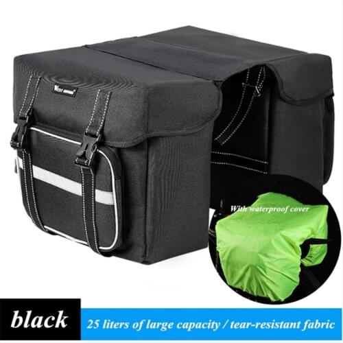 MTB Bicycle Carrier Bag Rear Rack Bike Trunk Bag Luggage Pannier Back Seat Double Side Cycling Bycicle Bag Durable Travel