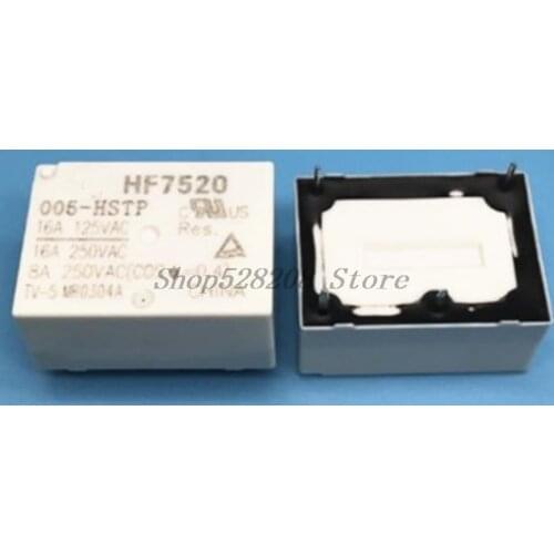 New 5Pcs/Lot HF7520-005 5VDC HF7520 005 Relay
