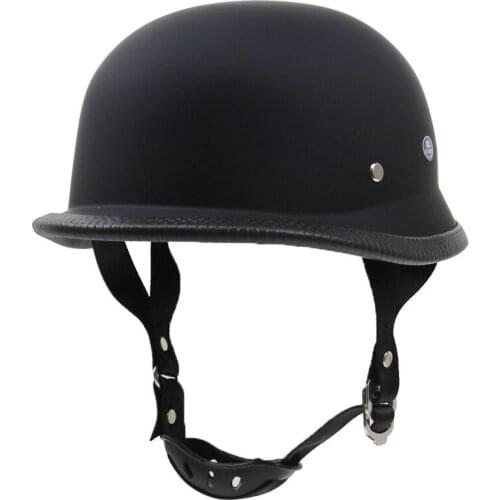 New German Motorcycle Half Face Vintage Helmet Chopper Cruiser Retro Bike Electric Motorbike Helmets