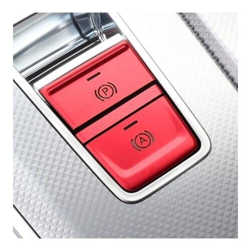 P Buttons Electronic Handbrake Sequins Decoration Cover Trim For Audi A6 C8 2019 Aluminum Alloy Car Interior Accessories