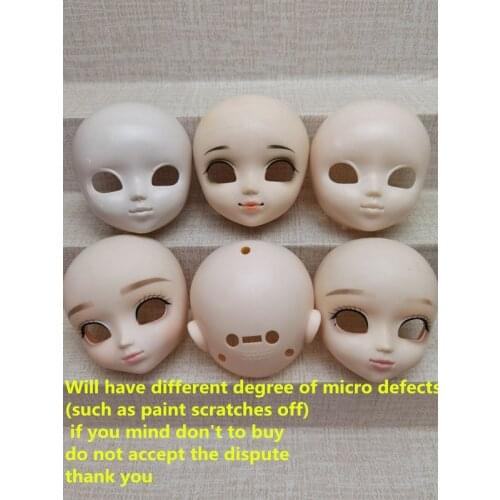 Rare Collection Makeup pullip blyth Children Christmas Gift Favor doll head for BJD dolls diy accessories