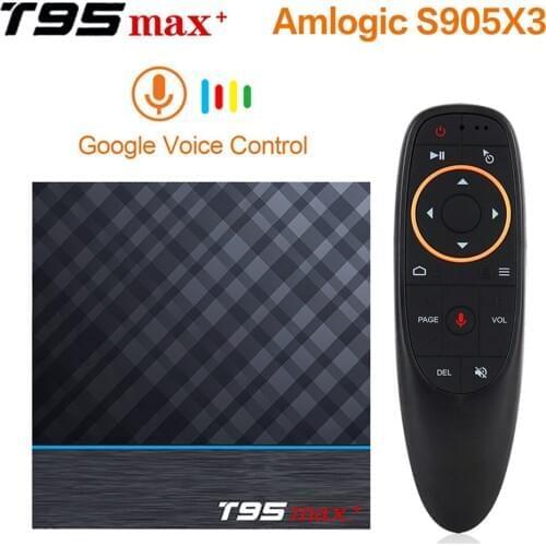 TV Box Amlogic S905X3 T95 MAX Plus Android 9.0 5G Wifi 4K 60Fps 8K 27Fps H.265 Youtube Smart