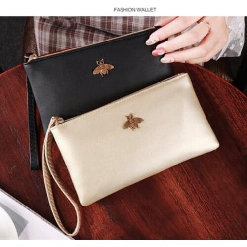 High Capacity Women Wallets Female PU Leather Zipper Clutch Long Wallet Ladies Mobile Phone Wristlet Ultra Thin Bag Wholesale